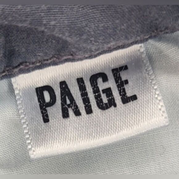 Paige Jimmy Jimmy Distressed Cuffed Denim Short Size 27 - Picture 15 of 15